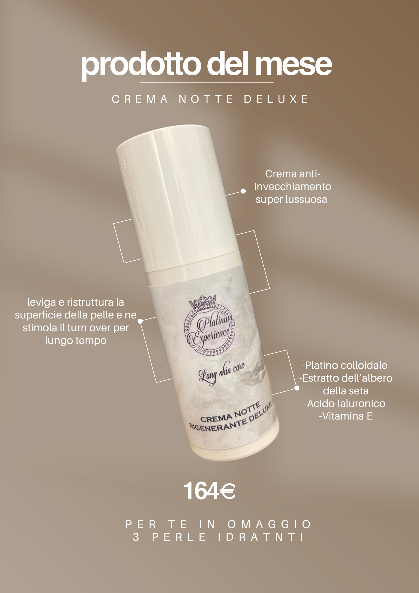 Prodotto del mese - CREMA NOTTE + perle