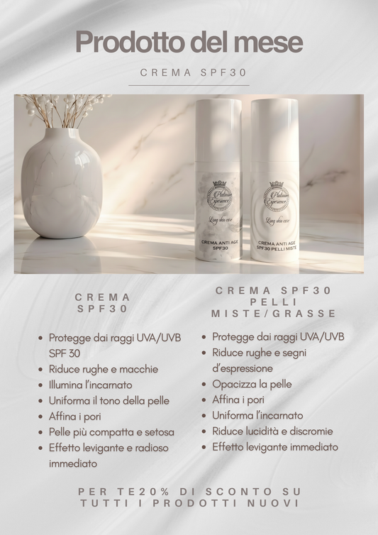 PRODOTTO DEL MESE- Crema spf30