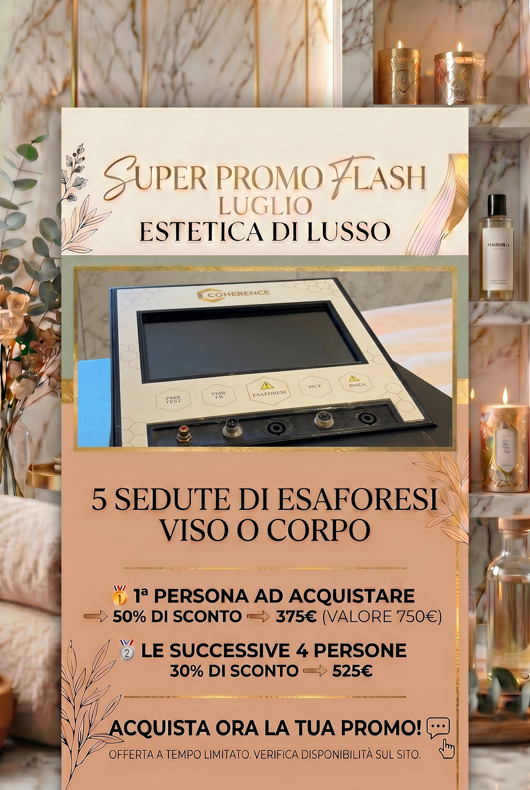 5 Trattamenti viso o corpo di Esaforesi